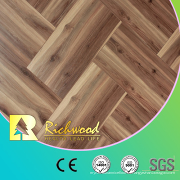 12.3mm HDF AC4 Roble Teca Madera Waxe3d Filo laminado Suelo de madera